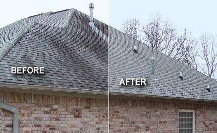 Roof Cleaning Before & After Roof Cleaning Before & After